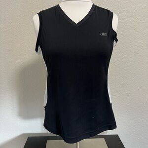 Reebok Women's Black and White Tank Top